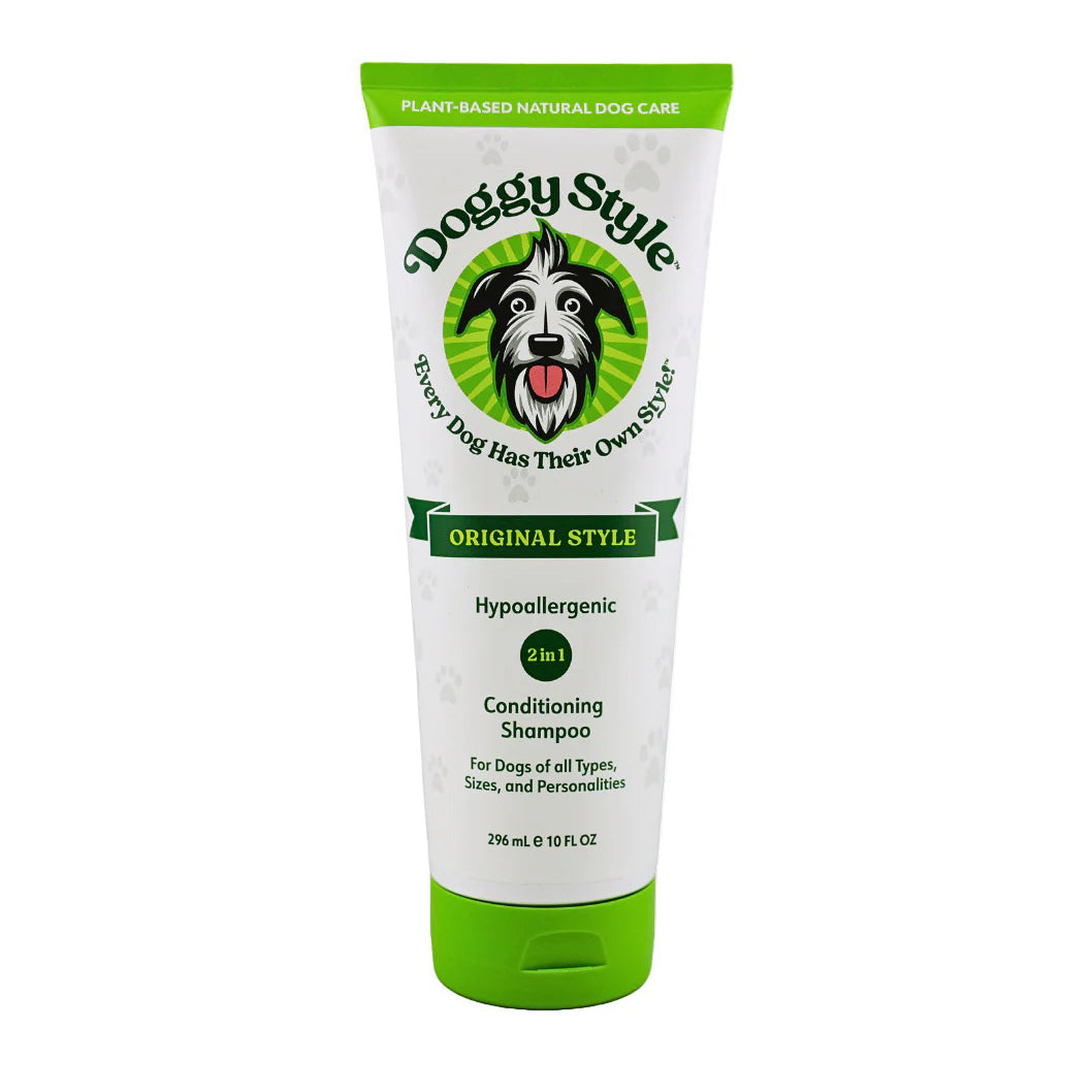 Doggy Style 2-in-1 Conditioning Shampoo tube, front label