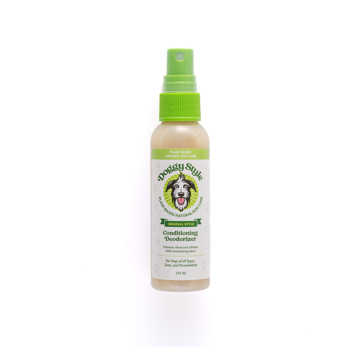 Doggy Style Conditioning Deodorizer Spray bottle, front label