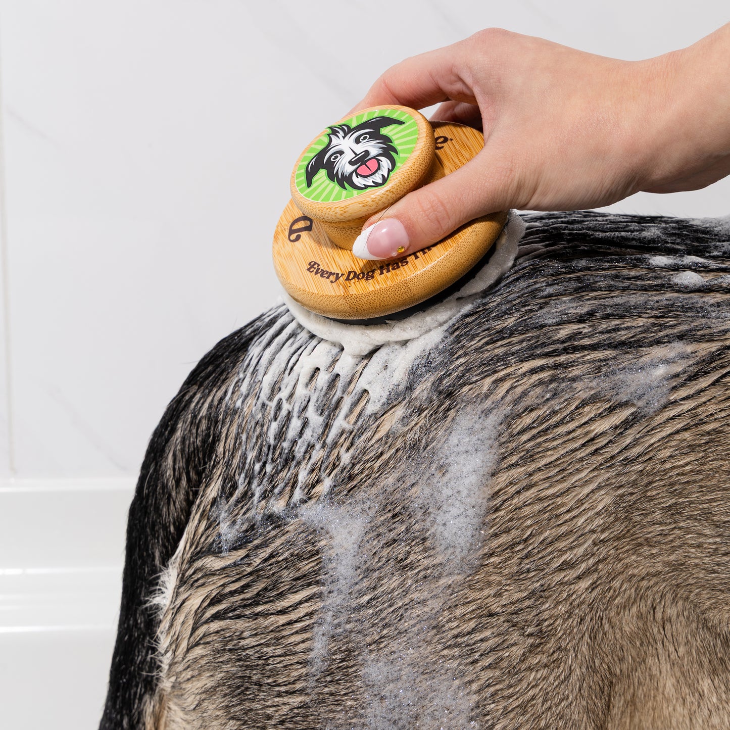 Bamboo Bath Scrubber (SM)